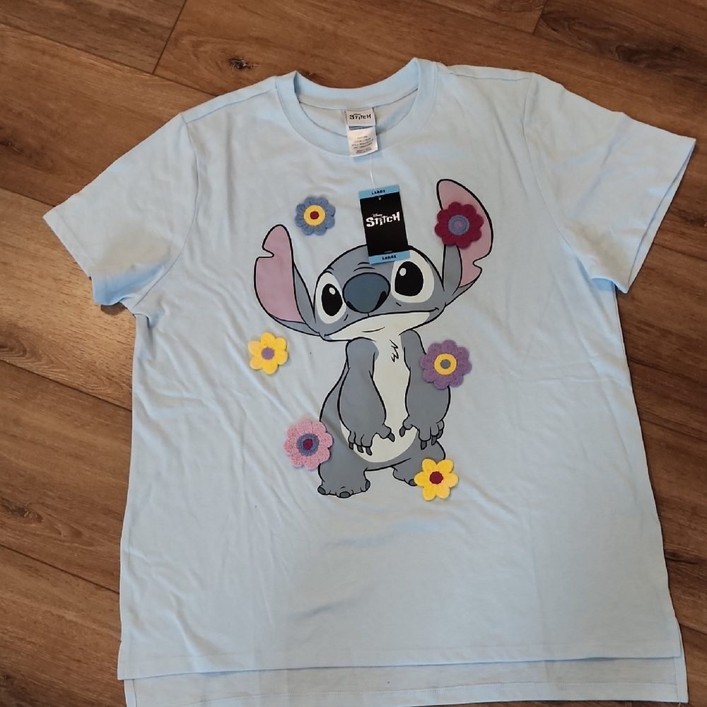 Womwns Disney Stich Blue T-Shirt